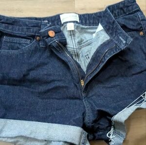 Universal Thread Blue Jean Shorts with Textured Weave